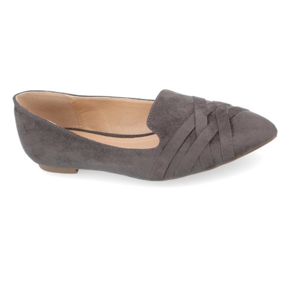 JOURNEE COLLECTION Women's Mindee Flat, Gray, Sz: 6M, NWT** - Picture 1 of 3